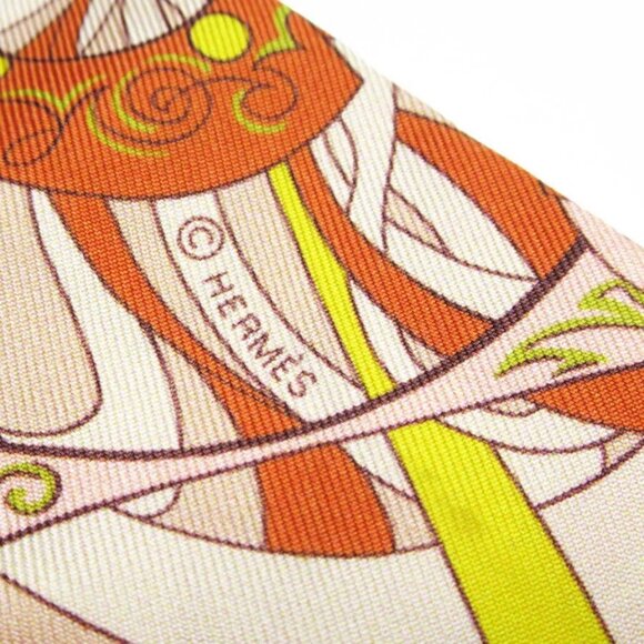 Auth HERMES Twilly　Scarf multicolor silk - Picture 13 of 15